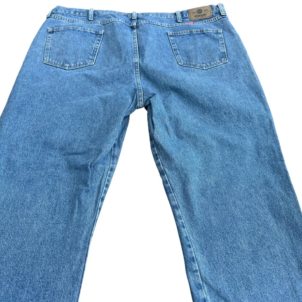 Wrangler Mens Jeans 48x30 (46x30) Regular Fit Blue Denim‎ Cotton Y2K Vintage